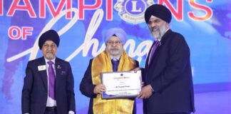 Sardar Taranjit Singh Conferred with Prestigious “Champions of Change” Award